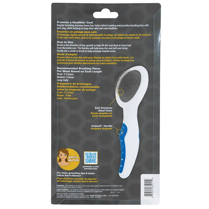 JW JW GripSoft SOFT PIN SLICKER BRUSH Small 25x12.7cm