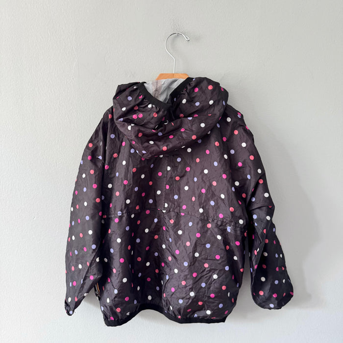 K-way / Black x dots windbreaker / 6Y