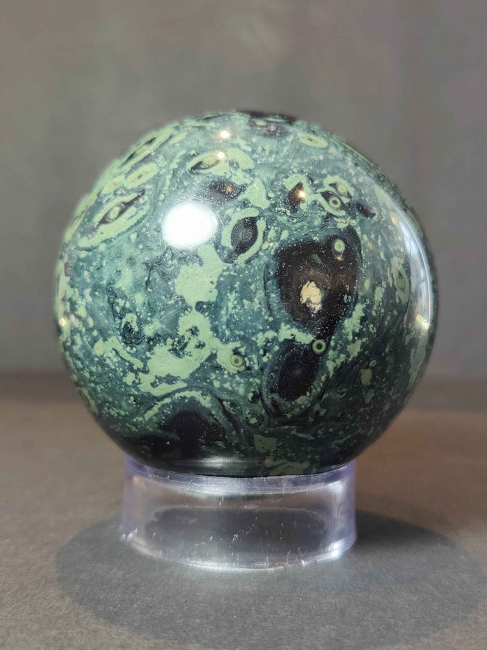 Kambaba (Crocodile) Jasper Polished Sphere Sculpture - Smokin Resin Company