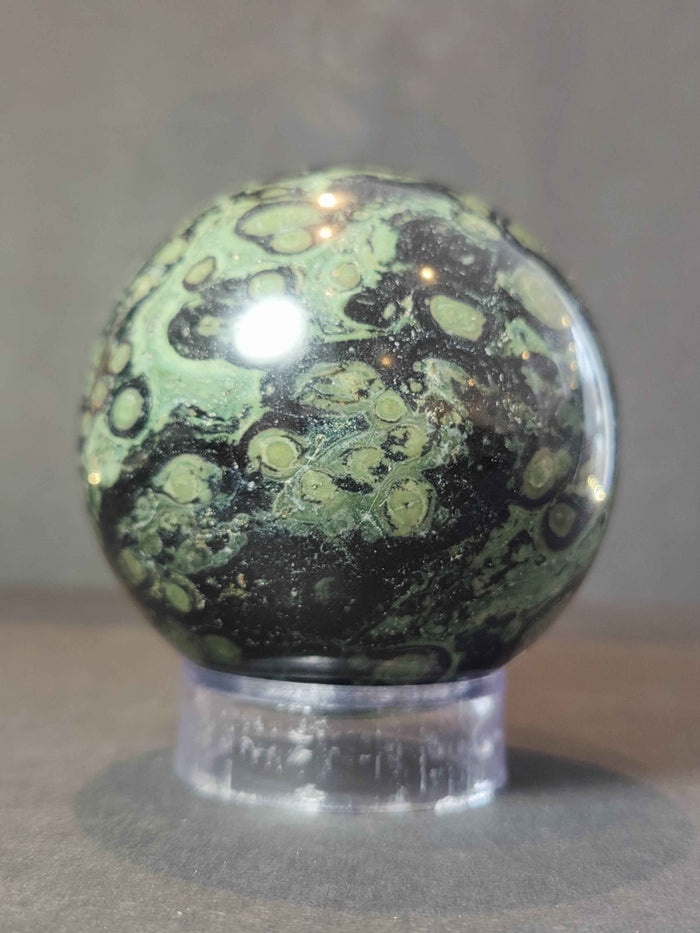 Kambaba (Crocodile) Jasper Polished Sphere Sculpture - Smokin Resin Company
