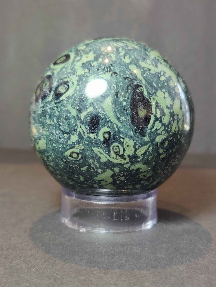 Kambaba (Crocodile) Jasper Polished Sphere Sculpture - Smokin Resin Company