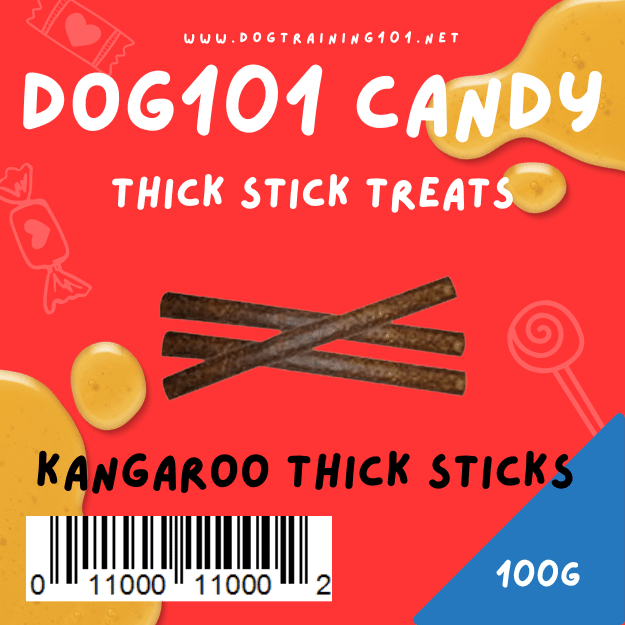Dogtraining101 Kangaroo Thick Sticks 100g