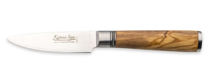 Katana Saya Olive Wood Handled Paring Knife 9cm (Kso-11)
