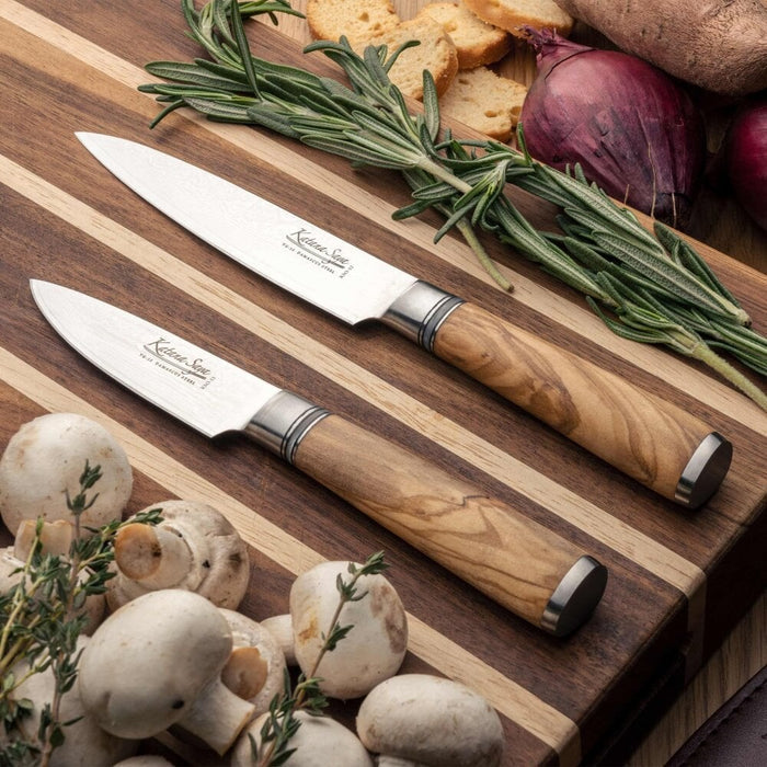 Katana Saya Olive Wood Handled Paring Knife 9cm (Kso-11)