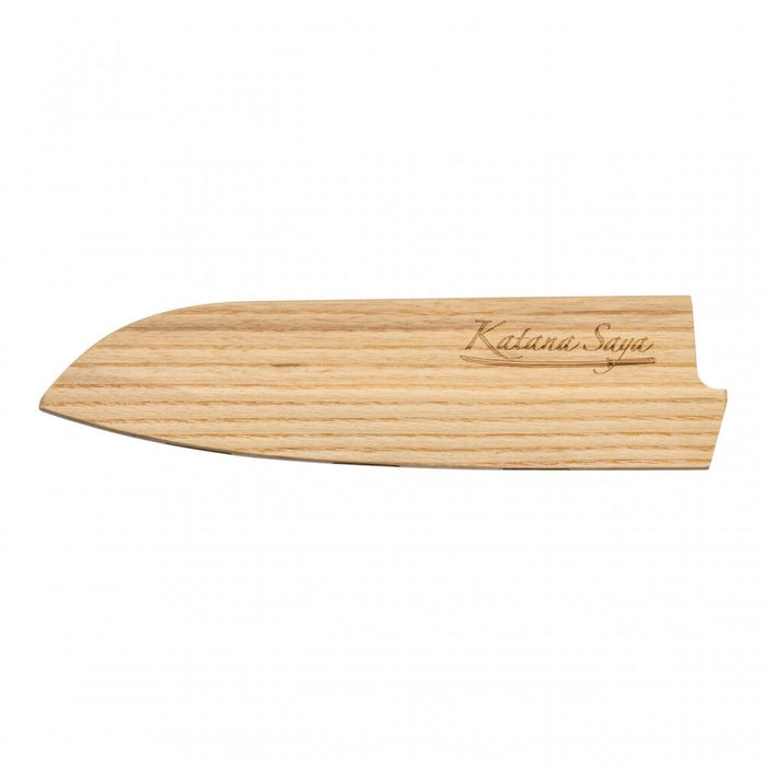 Katana Saya Olive Wood Handled Santoku Knife 18cm (Kso-02)