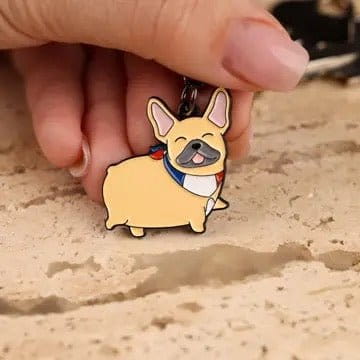 Novelty Keyring - Frenchie  - Fawn