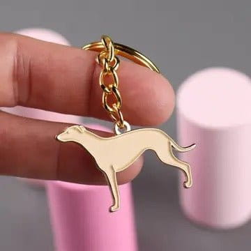 Novelty Keyring - Greyhound - Fawn