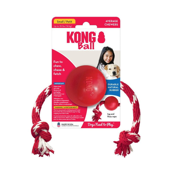 Kong KONG® Ball w/Rope Sm