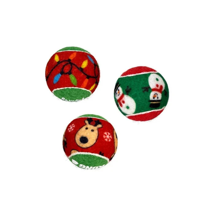 Kong KONG Christmas Air Squeaker Balls  6pack Small