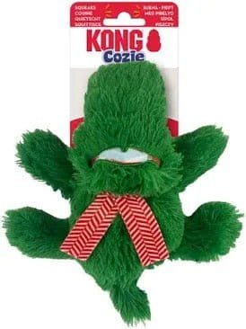 Kong KONG Cozie Snuggle Dog Toy Christmas Holiday Alligator