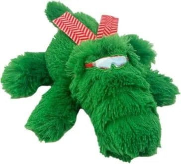 Kong KONG Cozie Snuggle Dog Toy Christmas Holiday Alligator