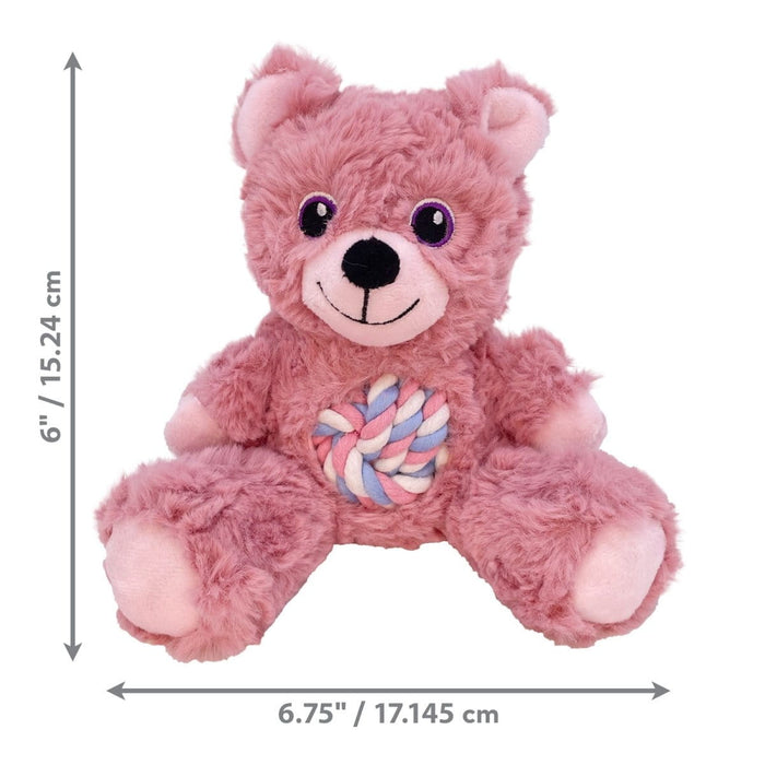 Kong KONG Knots Teddy Plush Squeaky Assorted
