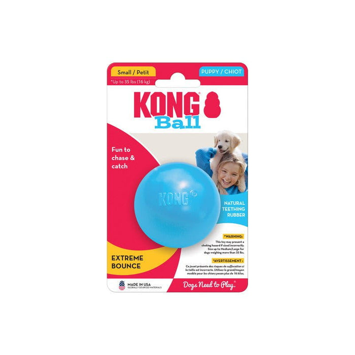 Kong Medium / Light Blue KONG® Puppy Ball w/Hole
