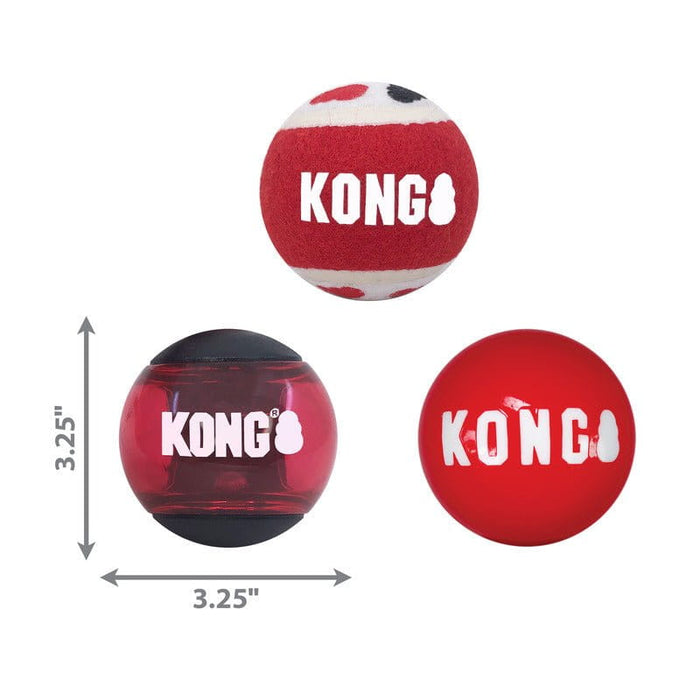 Kong KONG® Signature Balls 3-pk Assorted Lg