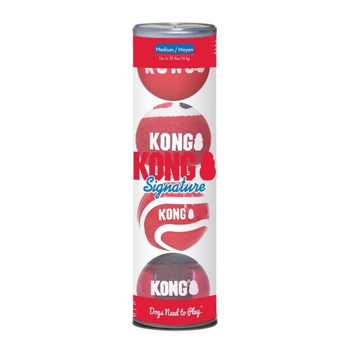 Kong KONG® Signature Balls 4-pk Assorted Md