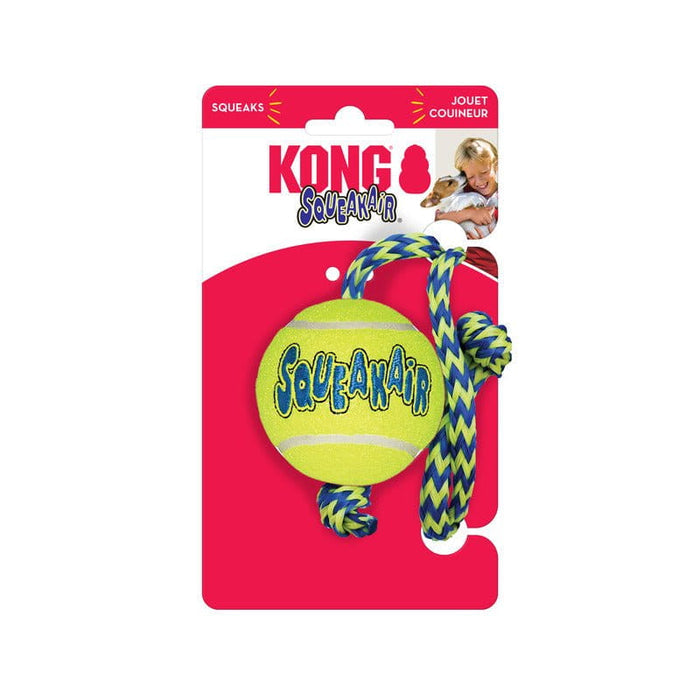 Kong KONG® SqueakAir® Ball w/Rope Md
