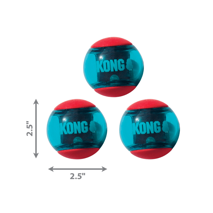 Kong Medium KONG Squeezz Action Ball Red