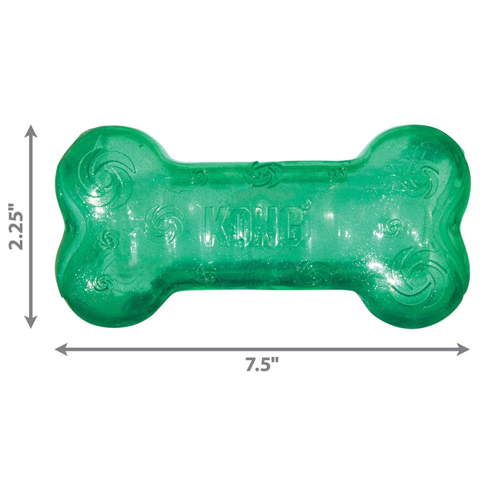 Kong Large KONG SQUEEZZ CRACKLE BONE - Assorted sizes and colours
