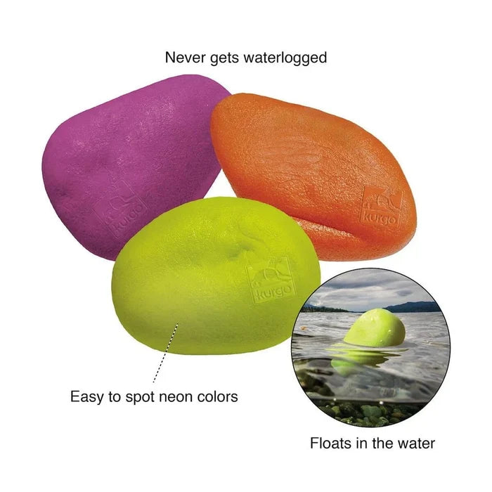 Kurgo Kurgo -Skipping Stones Floating Fetch Dog Toy