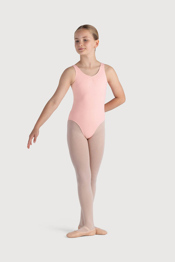 L0828G - Bloch Overture Odetta Sleeveless Pleat Girls Leotard