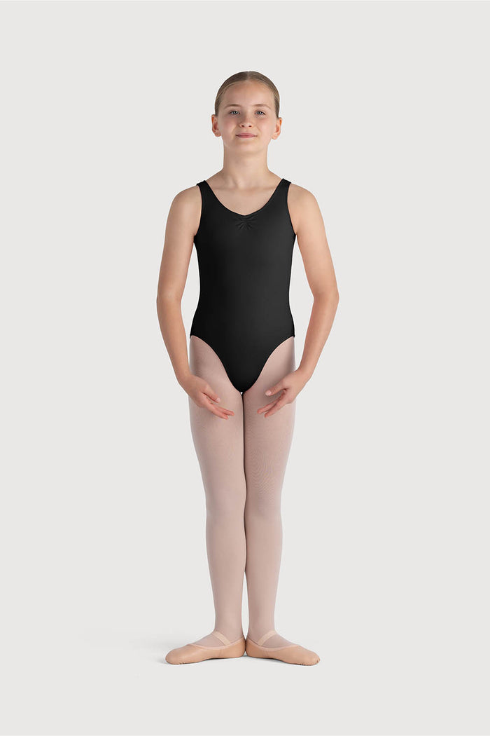 L0828G - Bloch Overture Odetta Sleeveless Pleat Girls Leotard
