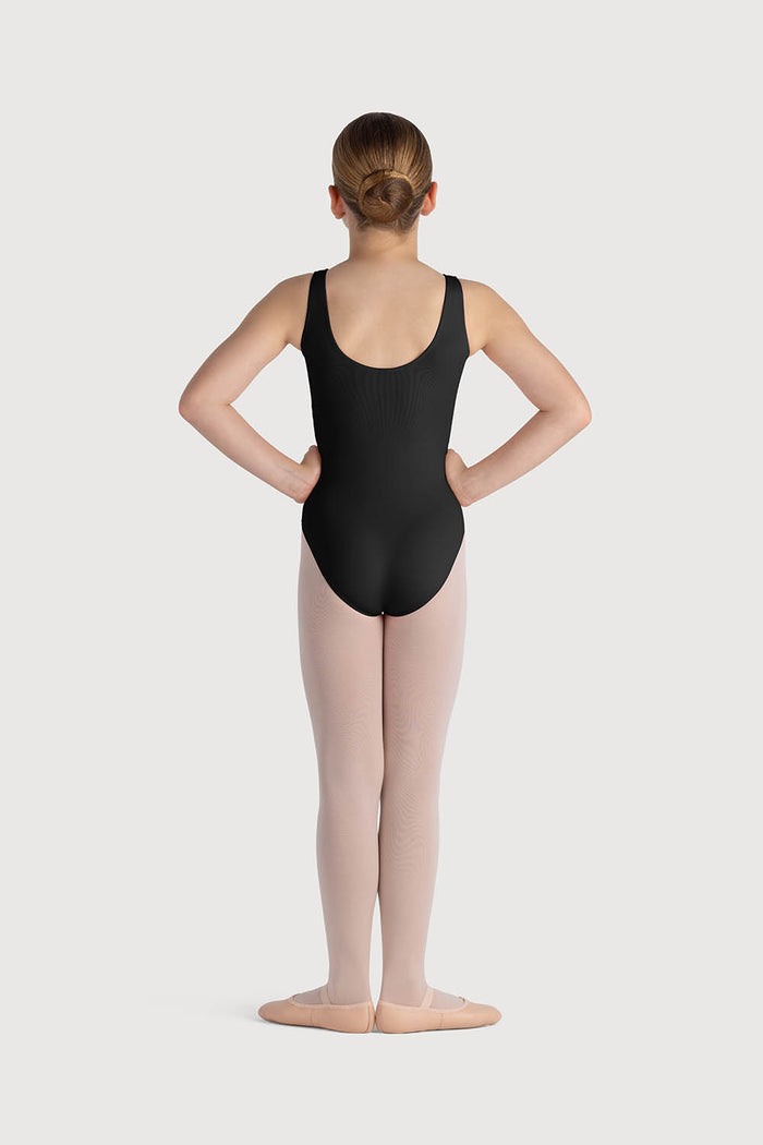 L0828G - Bloch Overture Odetta Sleeveless Pleat Girls Leotard