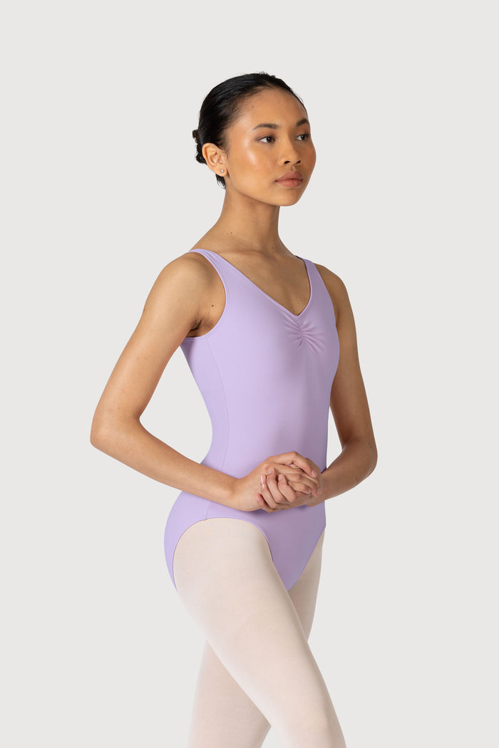 L0828L - Bloch Overture Odetta Sleeveless Pleat Womens Leotard