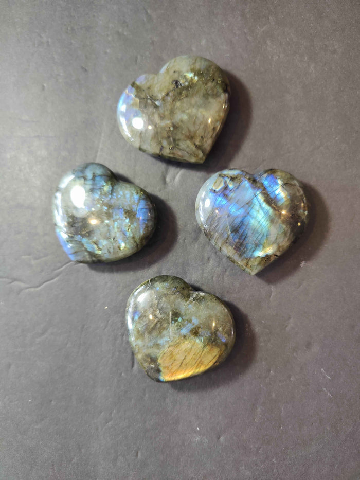 Labradorite Carved & Polished Heart - Smokin Resin Company