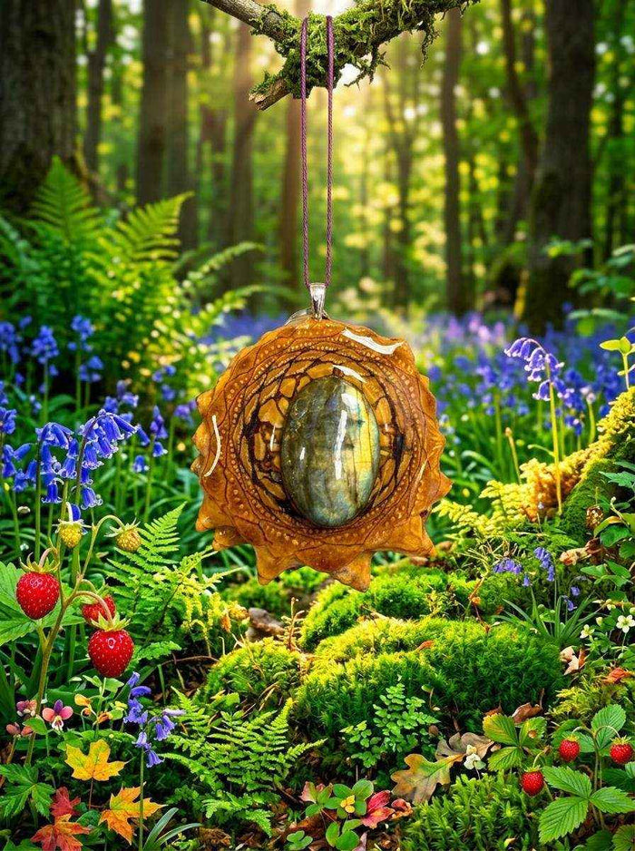 Labradorite Pendant - Transformative Pinecone Pendant for Nature Lovers