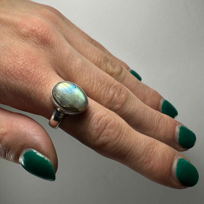 Labradorite Ring - Size 7 - Smokin Resin Company