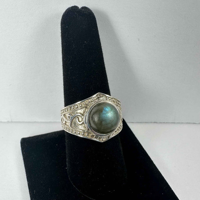 Labradorite Ring - Size 8.5 - Smokin Resin Company