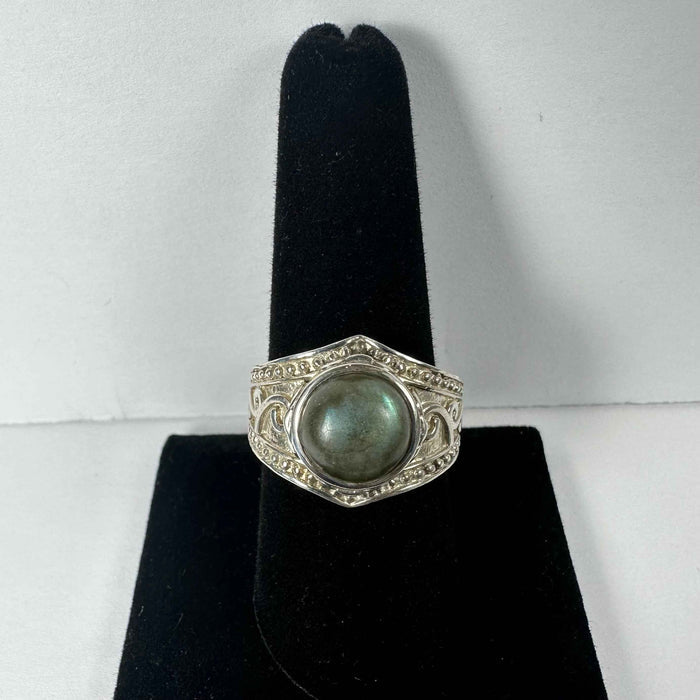 Labradorite Ring - Size 8.5 - Smokin Resin Company