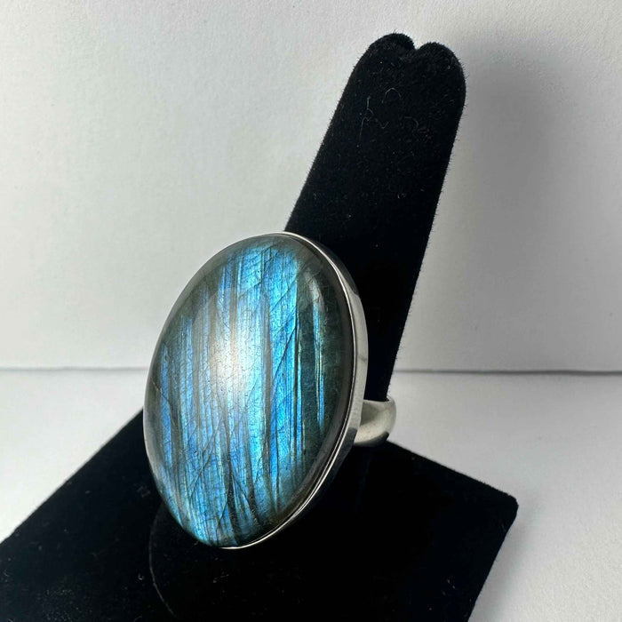 Labradorite Ring - Size 9.5 - Smokin Resin Company
