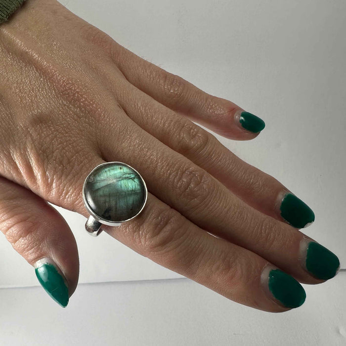 Labradorite Ring - Size 9.5 - Smokin Resin Company