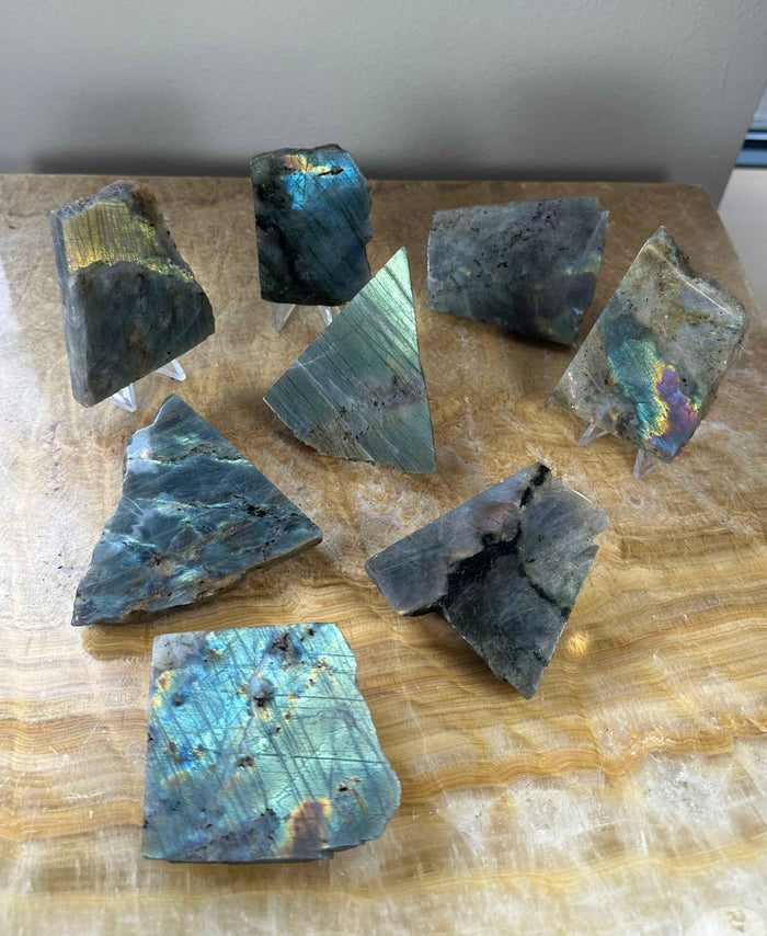 Labradorite Slab Polished on One Side - Smokin Resin Company