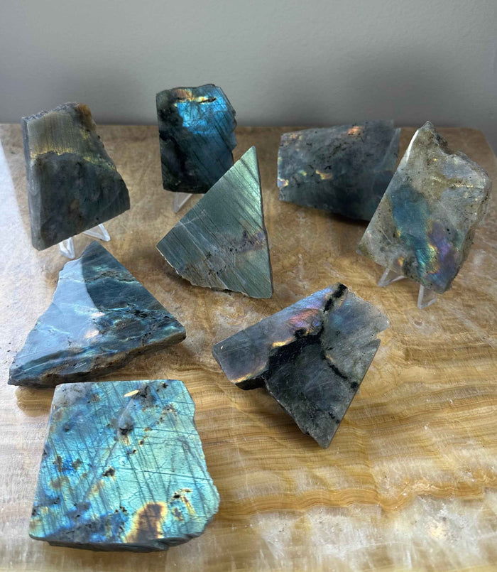 Labradorite Slab Polished on One Side - Smokin Resin Company
