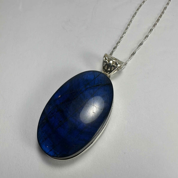 Labradorite Teardrop Pendant - Smokin Resin Company