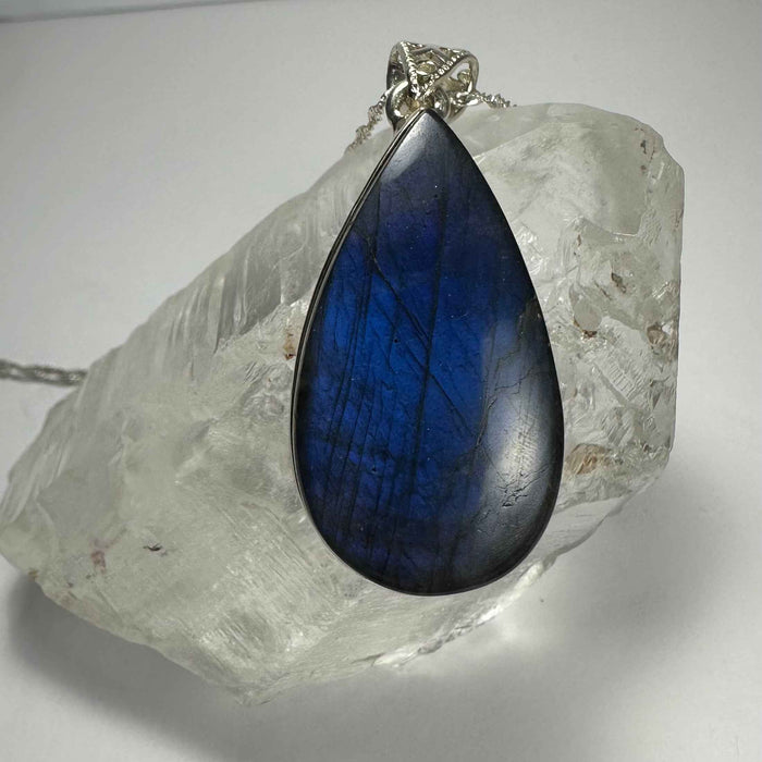Labradorite Teardrop Pendant