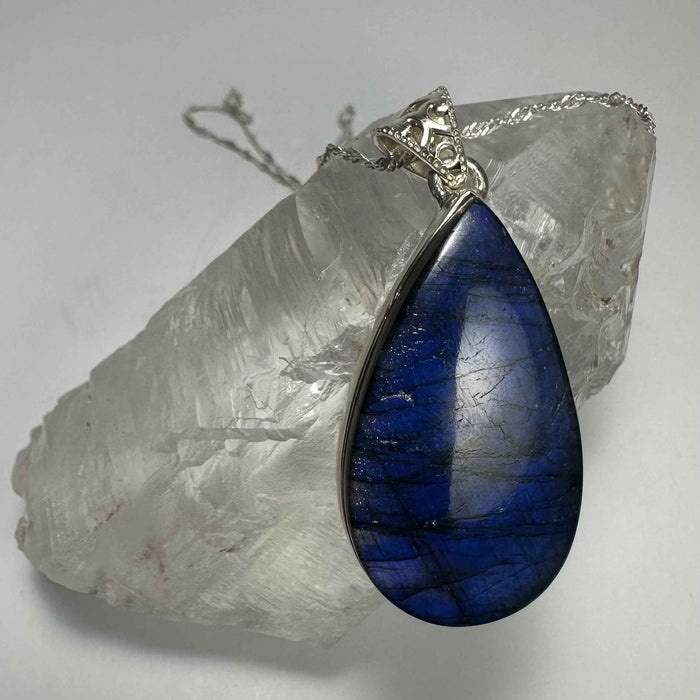Labradorite Teardrop Pendant