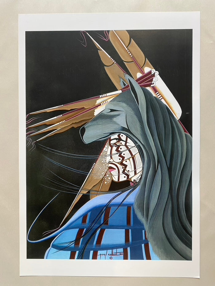 Lakota Ghost Warrior print made by Gary colbert