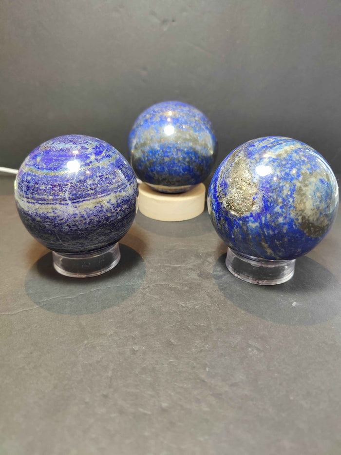 Lapis Lazuli Polished Sphere Sculpture - Smokin Resin Company