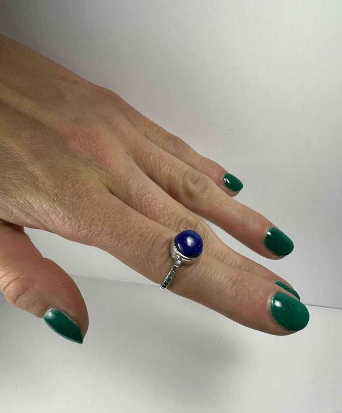 Lapis Lazuli Ring - Size 5 - Smokin Resin Company