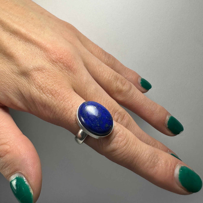 Lapis Lazuli Ring - Size 7 - Smokin Resin Company
