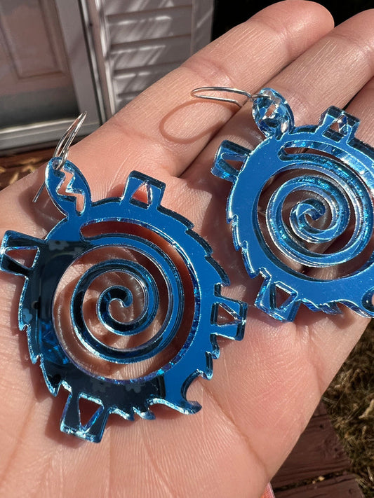 Large Turtle Earrings Made by Rykelle Kemp (Variety of colors)