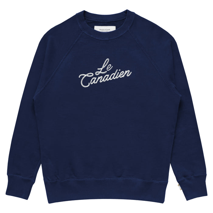 Made in Canada 100% Cotton Le Canadien Sweatshirt Navy - Mens - Province of Canada