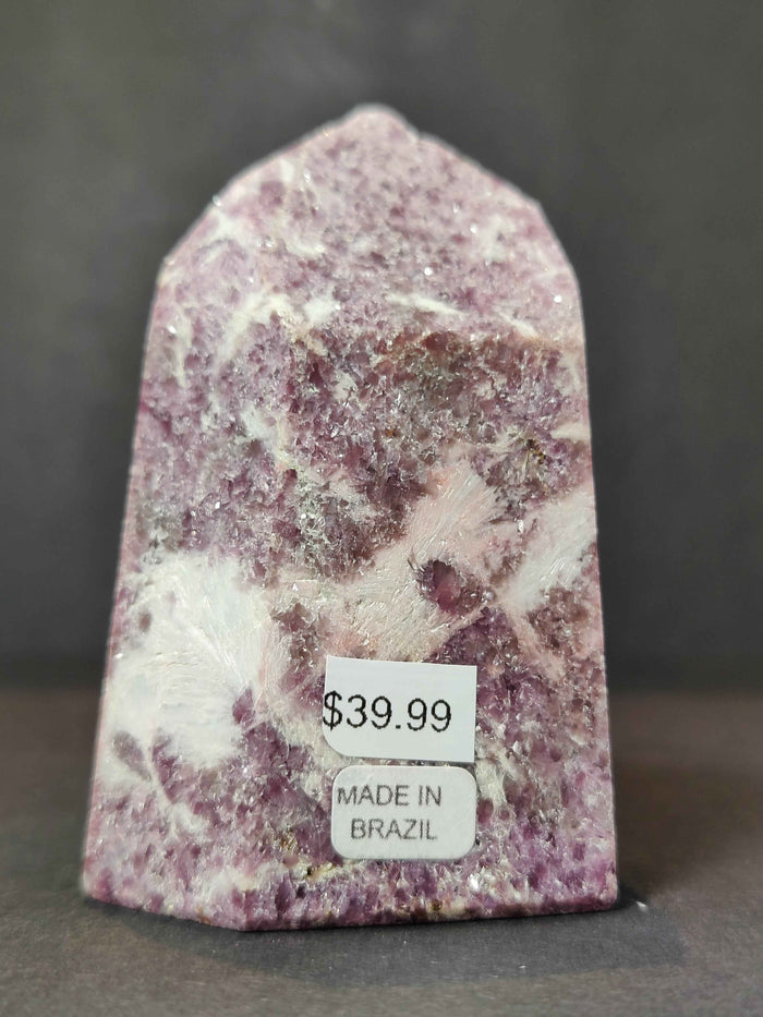 lepidolite Polished Obelisk Tower Sculpture - Smokin Resin Company
