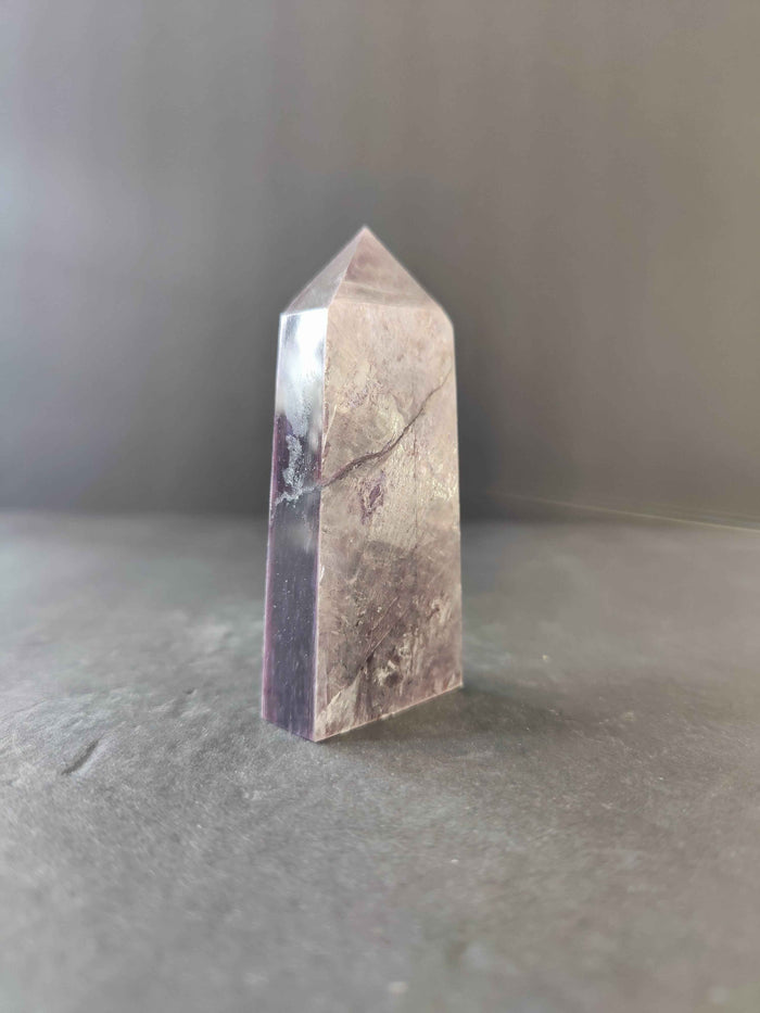 Lepidolite Tower & Heart Sculptures - Smokin Resin Company