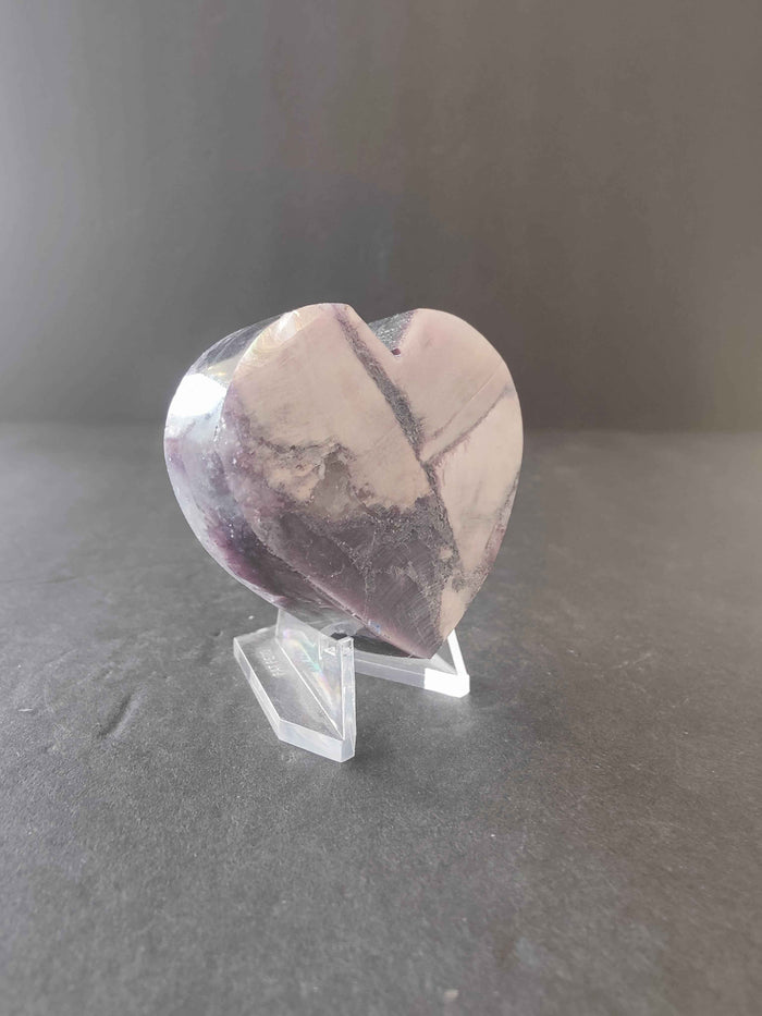 Lepidolite Tower & Heart Sculptures - Smokin Resin Company