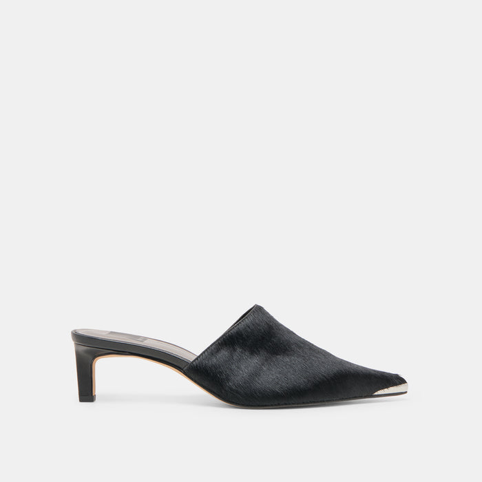 Lexy Nero Calf Hair Heels | Dolce Vita