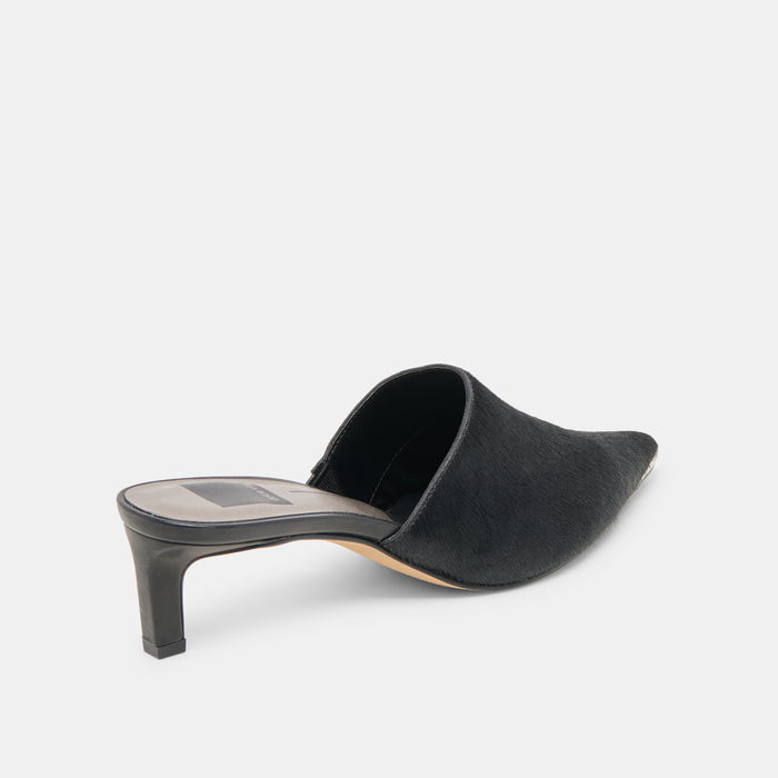 LEXY HEELS NERO CALF HAIR